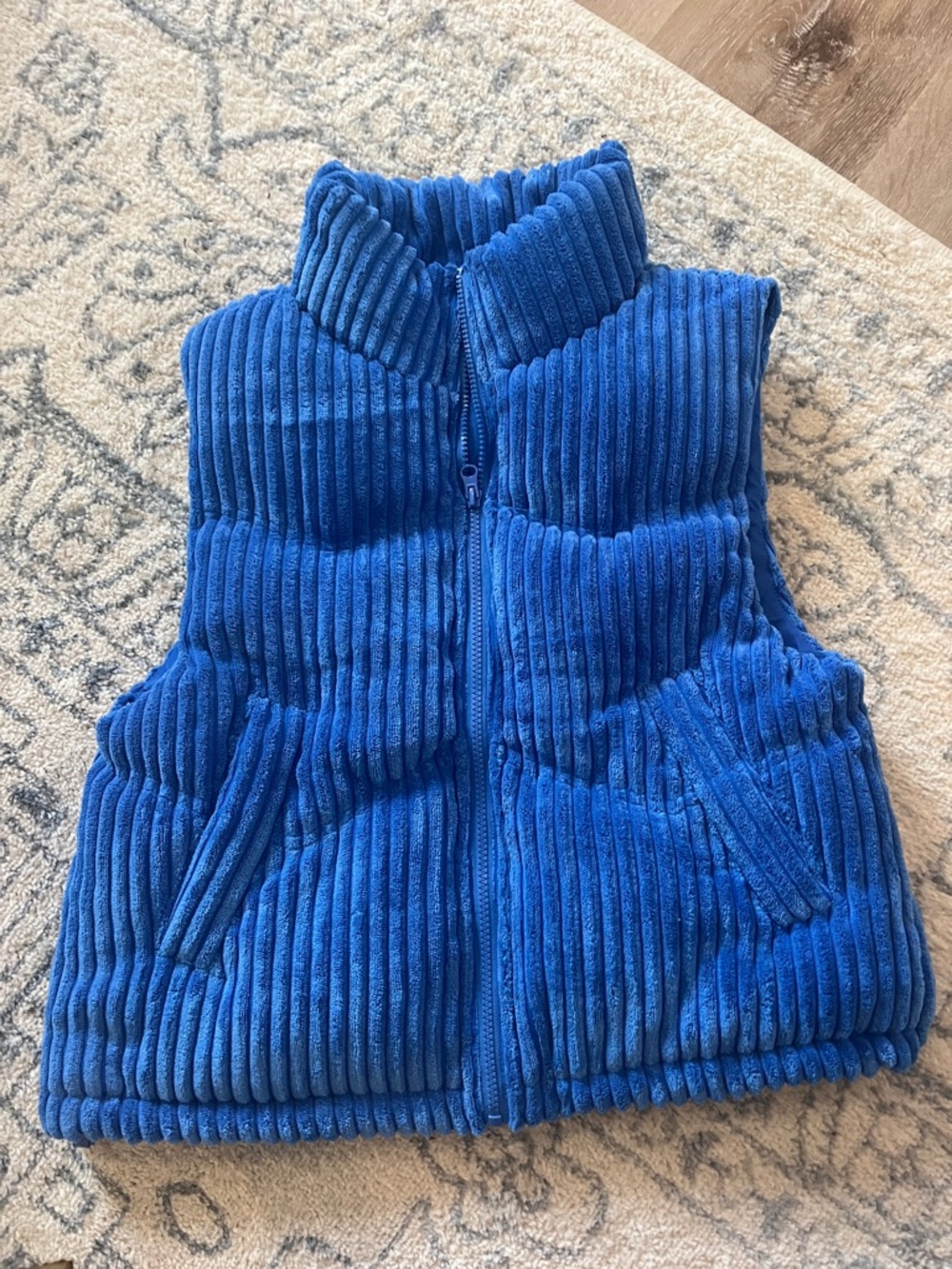 Blue Soft Puffer Vest
